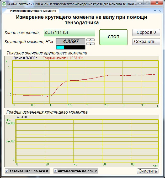 Измерение крутящего момента