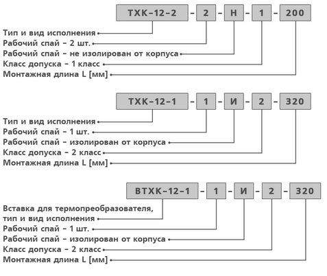 Преобразователи термоэлектрические ТХА/ТХК