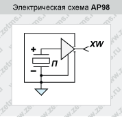 Электрическая схема акселерометра АР 98
