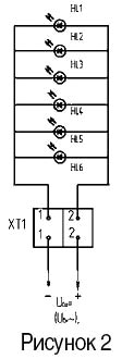 Электрическая схема соединений ПАСВ5-Х1Х и ПАСВ6-Х-1Х Непрерывный режим