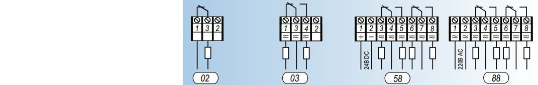 Схема подключения датчиков ДЭК-M 1